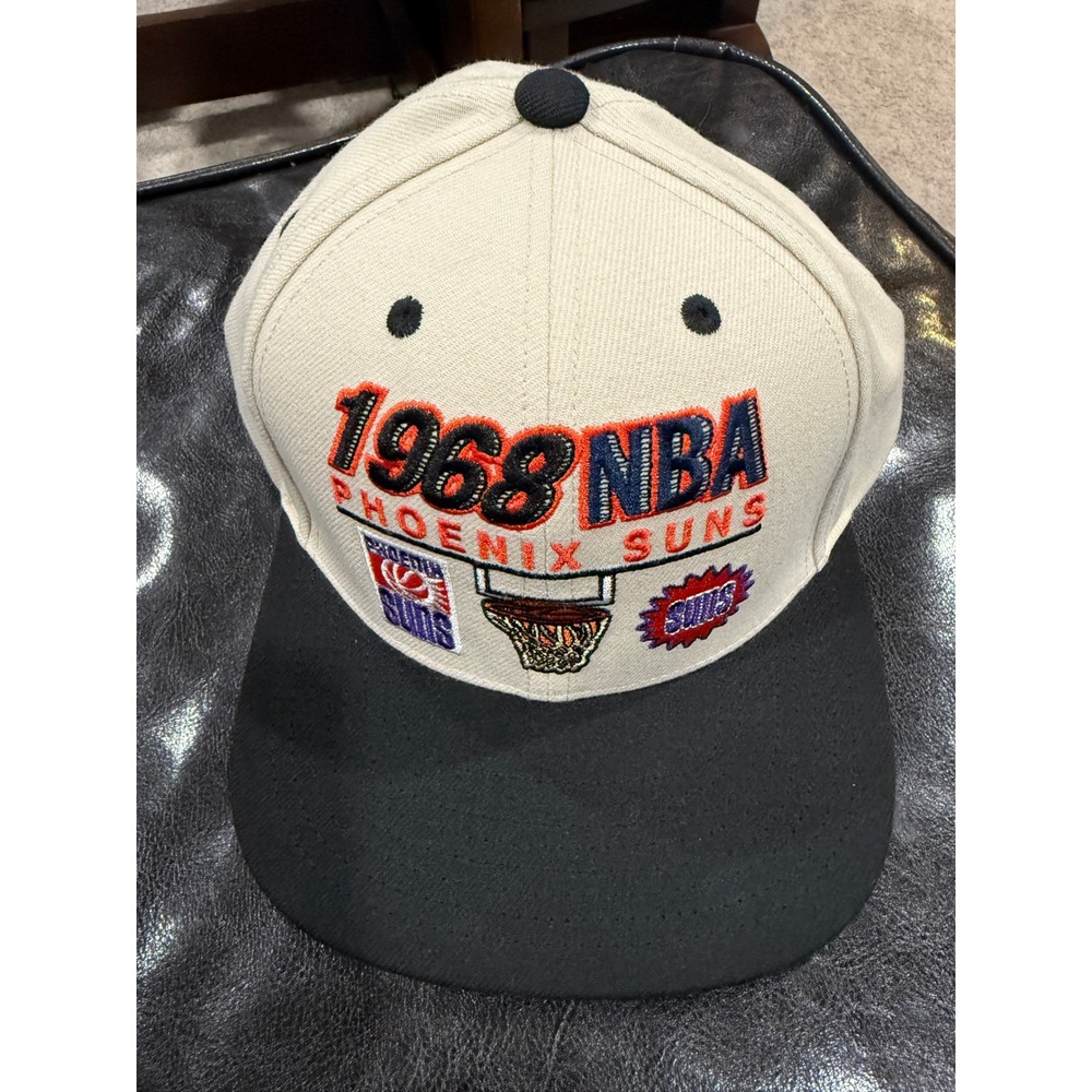 Mitchell‎ & Ness Phoenix Suns 1968 NBA Snapback Hat Cream Black HW0004 Mens OSFM